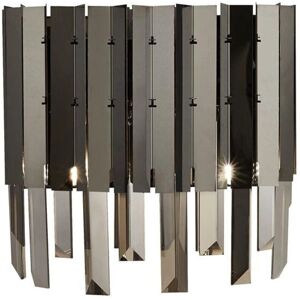Searchlight Rotunda 2 Light Wall Fitting - Black Chrome Searchlight Rotunda 2 Light Wall Fitting - Black Chrome