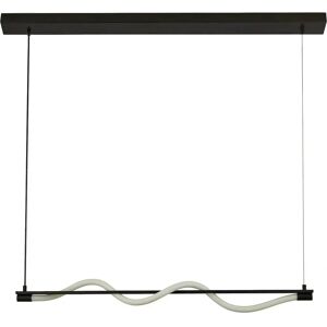 Searchlight Serpent 1 Light LED Pendant - Black, Adjustable, Modern Searchlight Serpent 1 Light LED Pendant - Black, Adjustable, Modern