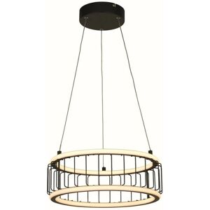 Searchlight Circolo Cage LED Drum Ceiling Pendant - Black - Ceiling Pendant Light Searchlight Circolo Cage LED Drum Ceiling Pendant - Black - Ceiling Pendant Light