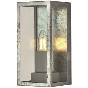 Searchlight Box II Galvanised Steel Outdoor Wall Light - IP44 Searchlight Box II Galvanised Steel Outdoor Wall Light - IP44