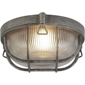 Searchlight Black Silver Aluminium Outdoor Light - IP44 Searchlight Black Silver Aluminium Outdoor Light - IP44