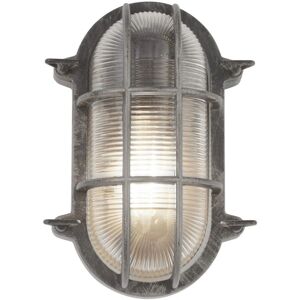 Searchlight Bulkhead Outdoor Light - Black Silver - IP44 Searchlight Bulkhead Outdoor Light - Black Silver - IP44