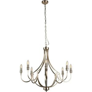 Lustre Searchlight Lodge 8 luci - Argento Lustre Searchlight Lodge 8 luci - Argento