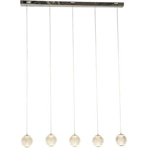 Lampadario LED Allure Searchlight - Cromo, 5 luci, Dimmabile Lampadario LED Allure Searchlight - Cromo, 5 luci, Dimmabile