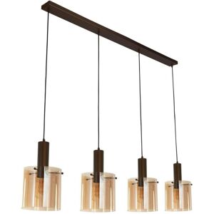 Lampada a sospensione a barra da 4 luci Searchlight Svezia Lampada a sospensione a barra da 4 luci Searchlight Svezia