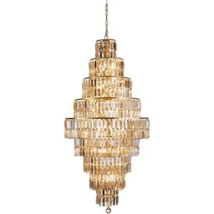 Searchlight Empire 13 Light Chandelier Satin Brass - Ceiling Light Searchlight Empire 13 Light Chandelier Satin Brass - Ceiling Light