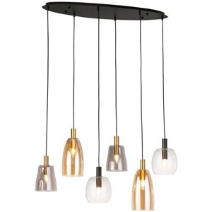 Searchlight Divine 6 Light Multi Coloured Ceiling Pendant Searchlight Divine 6 Light Multi Coloured Ceiling Pendant
