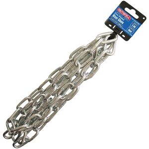 Faithfull Steel Chain - 6 mm, 2.5 m - 250 kg - Zinc Plated Faithfull Steel Chain - 6 mm, 2.5 m - 250 kg - Zinc Plated