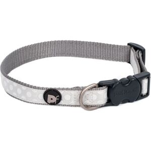 Petface Lichtgrijs stippen hondenhalsband klein Petface Lichtgrijs stippen hondenhalsband klein