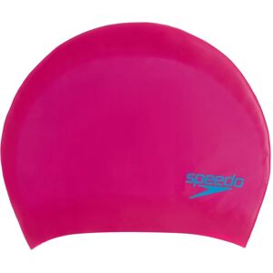 Speedo Junior Long Hair Silicone Swim Cap - Pink/Blue - Girls Speedo Junior Long Hair Silicone Swim Cap - Pink/Blue - Girls