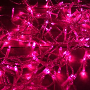 Pink 16m LED Christmas Lights - Indoor & Outdoor Pink 16m LED Christmas Lights - Indoor & Outdoor