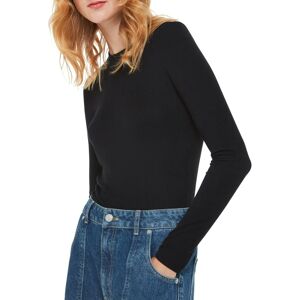 Whistles Essential Ribbed Crew - Crew Neck T-Shirt - Black - Size 18 Whistles Essential Ribbed Crew - Crew Neck T-Shirt - Black - Size 18