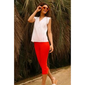 Roman Dark Orange Cropped Stretch Trousers - 14 Women Roman Dark Orange Cropped Stretch Trousers - 14 Women