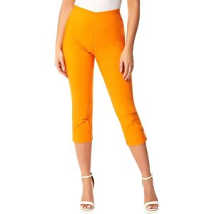 Roman Womens Cropped Stretch Trousers - Orange - Size 12 UK Roman Womens Cropped Stretch Trousers - Orange - Size 12 UK
