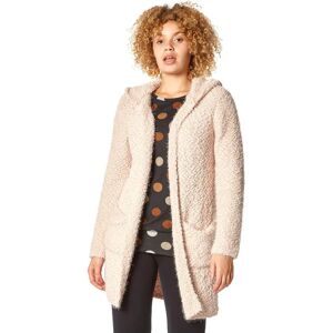 Roman Originals UK Pink Fluffy Hooded Cardigan - Cardigan Roman Originals UK Pink Fluffy Hooded Cardigan - Cardigan