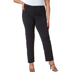 Pantalons Droits Intelligents Noirs Roman - Coupe ajustée Pantalons Droits Intelligents Noirs Roman - Coupe ajustée