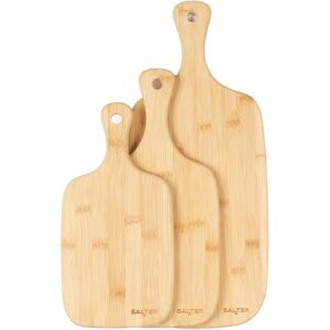 Salter Bamboo Paddle Chopping Set - 3 Piece Boards - 30/35/45 cm - Modern Design Salter Bamboo Paddle Chopping Set - 3 Piece Boards - 30/35/45 cm - Modern Design