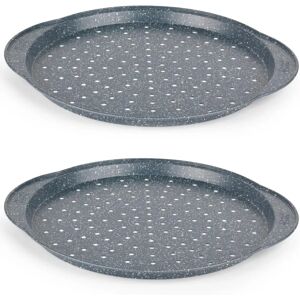 Bandejas de pizza Nightfall Stone de Russell Hobbs - Juego de 2 de 14.5" redondas Bandejas de pizza Nightfall Stone de Russell Hobbs - Juego de 2 de 14.5" redondas