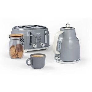 Salter - Retro Kettle & Toaster Set - Grey - 1.7l - Set Salter - Retro Kettle & Toaster Set - Grey - 1.7l - Set