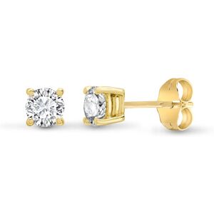Jewelco London Ladies 18ct Yellow Gold 0.35ct Diamond Stud Earrings - Earrings Jewelco London Ladies 18ct Yellow Gold 0.35ct Diamond Stud Earrings - Earrings