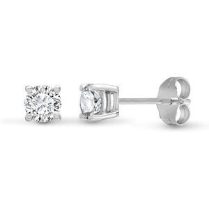 Jewelco London Ladies Solid 18ct White Gold 4 Claw Set Round G SI1 0.35ct Diamond Solitaire Stud Earrings Jewelco London Ladies Solid 18ct White Gold 4 Claw Set Round G SI1 0.35ct Diamond Solitaire Stud Earrings
