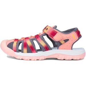 Hi-Tec Girls Jack Cushioned Walking Sandals - Peach Pink/Persian Red - Water Friendly Shoes Hi-Tec Girls Jack Cushioned Walking Sandals - Peach Pink/Persian Red - Water Friendly Shoes