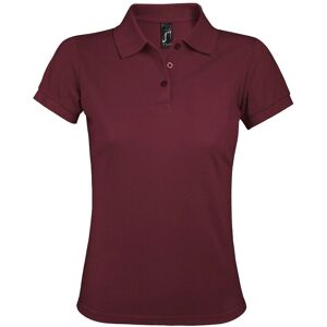 Sols Prime Pique Polo Shirt - Burgundy Ladies Sols Prime Pique Polo Shirt - Burgundy Ladies