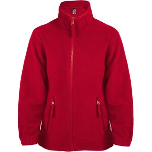 Sols Jongens North Zip-Up Fleece Jas - Rood Sols Jongens North Zip-Up Fleece Jas - Rood