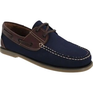 Dek Navy Blue/Brown Leather Boat Shoes - Boat Shoes Dek Navy Blue/Brown Leather Boat Shoes - Boat Shoes