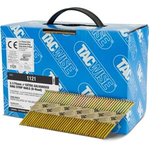 Tacwise 1121 75mm gegalvaniseerde ringkopspijkers - Spijkers Tacwise 1121 75mm gegalvaniseerde ringkopspijkers - Spijkers