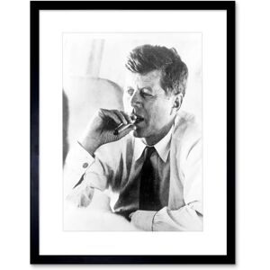 Artery8 - JFK Portrait - Black and White - Wall Art Print Artery8 - JFK Portrait - Black and White - Wall Art Print