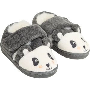 JoJo Maman Bébé Panda Slippers - Kids' Grey Shoes JoJo Maman Bébé Panda Slippers - Kids' Grey Shoes