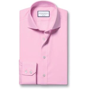 Charles Tyrwhitt Pink Slim Fit Non-Iron Cotton Shirt - Formal Charles Tyrwhitt Pink Slim Fit Non-Iron Cotton Shirt - Formal