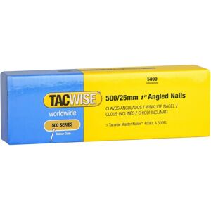 Clous angulés en acier inoxydable Tacwise Modèle 500/25mm pour Pistolet à Clous - Publicité Clous angulés en acier inoxydable Tacwise Modèle 500/25mm pour Pistolet à Clous - Publicité