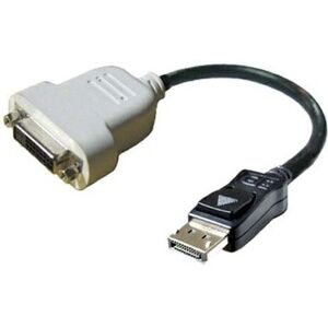Dell DisplayPort DVI-D - 0.23m - Black & White Adapter Dell DisplayPort DVI-D - 0.23m - Black & White Adapter