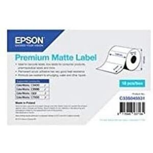 Epson Premium Matte Labels - 102 x 51 mm - 650 Pieces Epson Premium Matte Labels - 102 x 51 mm - 650 Pieces