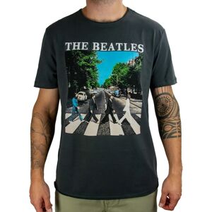 T-Shirt The Beatles Abbey Road Charcoal Amplified - T-Shirt - Publicité T-Shirt The Beatles Abbey Road Charcoal Amplified - T-Shirt - Publicité