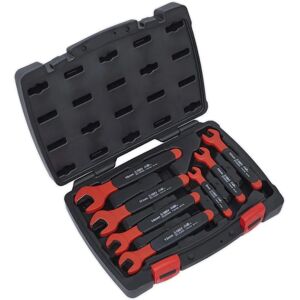Sealey AK63171 Insulated Open End Spanner Set - 7pc - VDE Approved Sealey AK63171 Insulated Open End Spanner Set - 7pc - VDE Approved