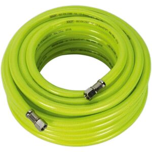 Sealey AHFC15 High Visibility Air Hose - 15M, Ø8mm, 1/4" BSP Unions Sealey AHFC15 High Visibility Air Hose - 15M, Ø8mm, 1/4" BSP Unions