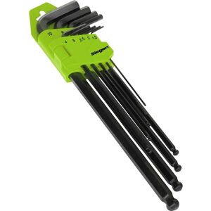 Siegen S01094 Hex Key Set - 9pc Extra-Long - Metric Siegen S01094 Hex Key Set - 9pc Extra-Long - Metric