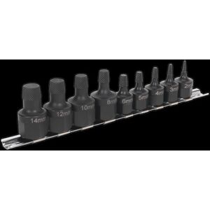Sealey AK7222 Stud Extractor Set - 9pc - Remove broken studs & bolts Sealey AK7222 Stud Extractor Set - 9pc - Remove broken studs & bolts