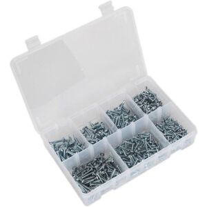Sealey AB060SDS Self Drilling Screw Assortment - Self Drilling Screws Zinc 500pc Sealey AB060SDS Self Drilling Screw Assortment - Self Drilling Screws Zinc 500pc