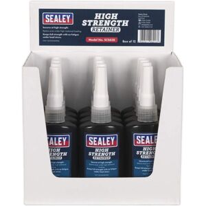 Sealey SCS638 High Strength Retainer - Cylindrical Fittings - 50ml Pack of 12 Sealey SCS638 High Strength Retainer - Cylindrical Fittings - 50ml Pack of 12