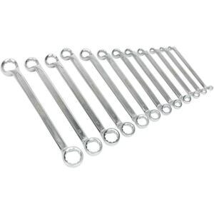 Sealey AK6328 Offset Double End Ring Spanner Set - 12pc Metric Sealey AK6328 Offset Double End Ring Spanner Set - 12pc Metric