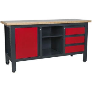 Sealey Workstation with 3 Drawers - Heavy-duty metal frame Sealey Workstation with 3 Drawers - Heavy-duty metal frame