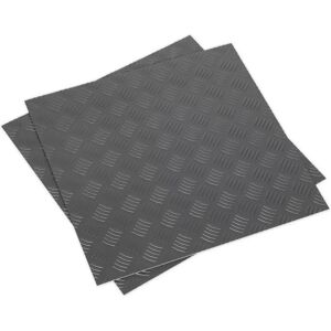 Sealey FT1S Vinyl Floor Tile - Silver Treadplate - Pack of 16 Sealey FT1S Vinyl Floor Tile - Silver Treadplate - Pack of 16