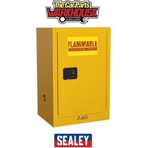 Sealey FSC07 Yellow Flammables Storage Cabinet - Storage Cabinet Sealey FSC07 Yellow Flammables Storage Cabinet - Storage Cabinet