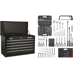 Sealey AP225BCOMBO Topchest 5 Drawer - Black & 230pc Tool Kit Sealey AP225BCOMBO Topchest 5 Drawer - Black & 230pc Tool Kit