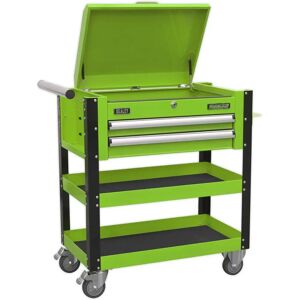 Sealey AP760MHV Heavy-Duty Mobile Tool & Parts Trolley - Green Sealey AP760MHV Heavy-Duty Mobile Tool & Parts Trolley - Green