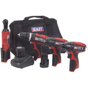 Sealey CP1200COMBO 12V Cordless Power Tool Kit - Power Tool Set Sealey CP1200COMBO 12V Cordless Power Tool Kit - Power Tool Set